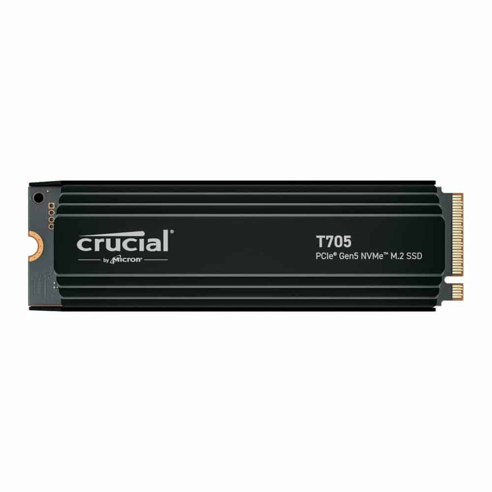 (image for) Crucial T705 1TB M.2 NVMe PCIe 5.0 SSD/Solid State Drive with Heatsink